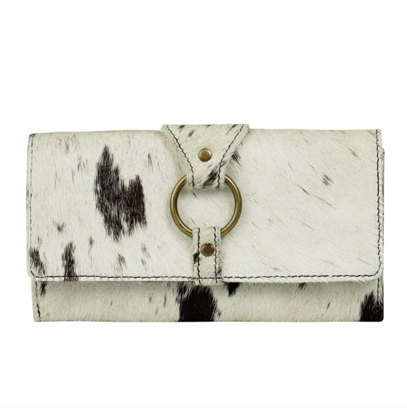 Wallet Leather By Myra, Size: Large
